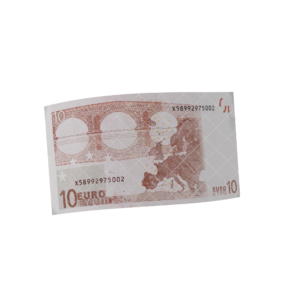 Alternative view of 10 Euro bills