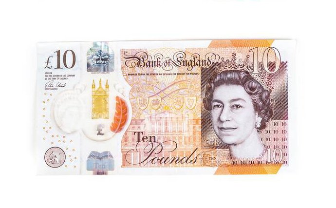 10 Pounds Sterling bills