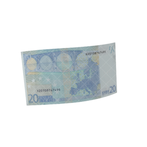 Alternative view of 20 Euro bills