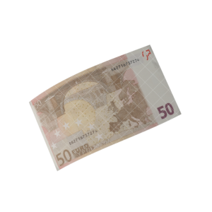 Alternative view of 50 Euro bills