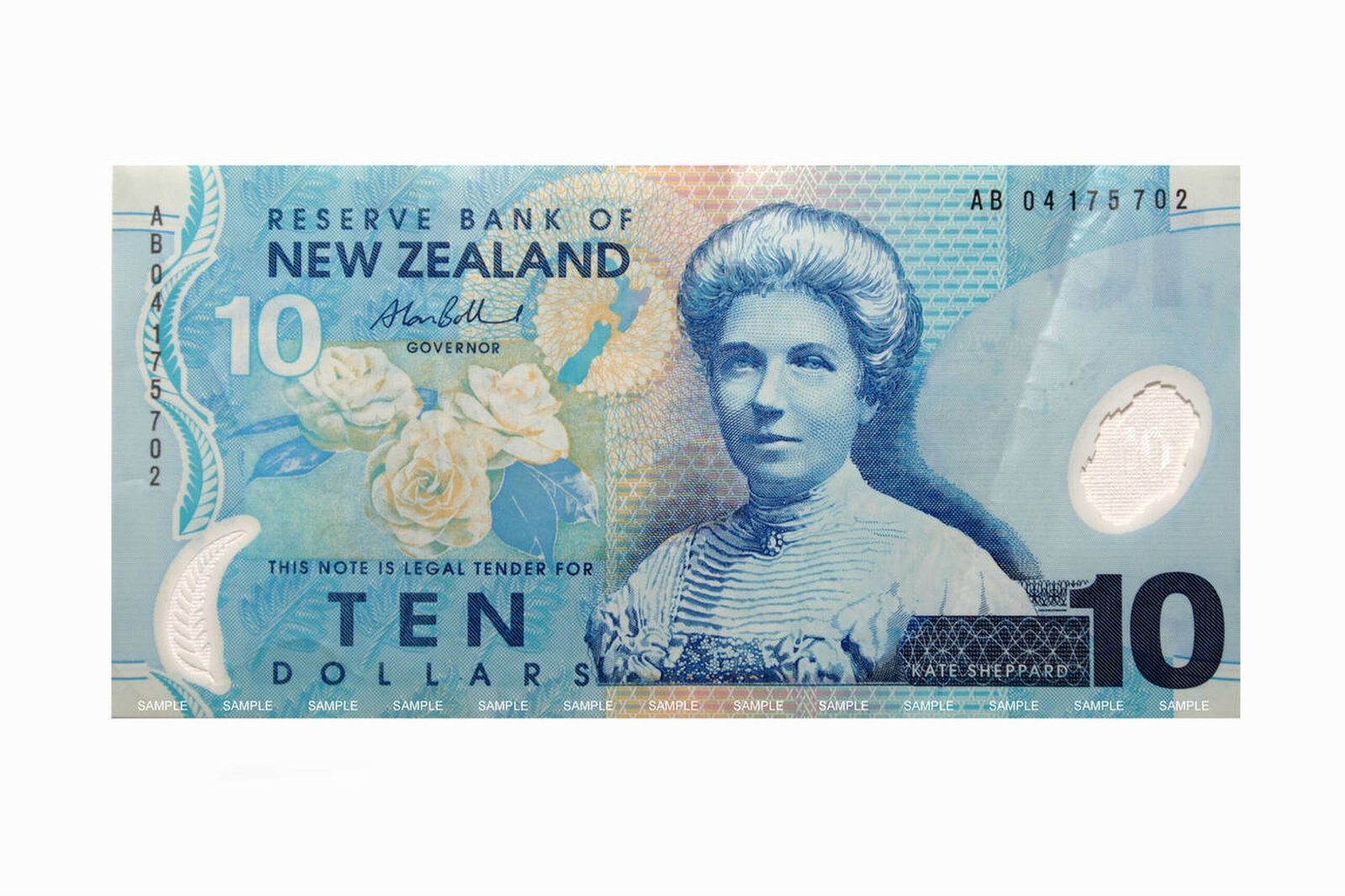 10 New Zealand dollar bills