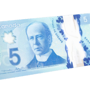 5 Canadian dollar bills