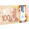 100 Canadian dollar bills